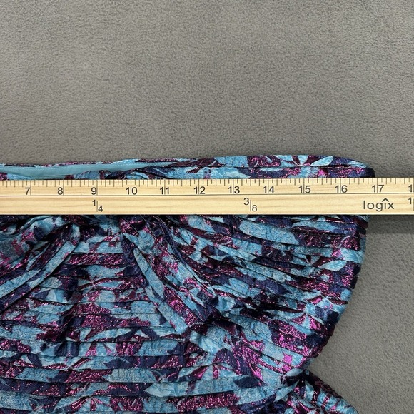 One33 Social Floral Jacquard Mini Dress Size 4 Strapless Tiered Ballroom‎ Skirt - Picture 9 of 13